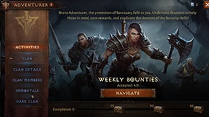 adventurer bounties faction clan notif shadow clan menu screen diablo immortal wiki guide 300px min